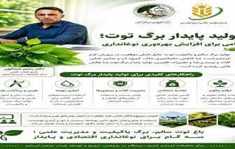 مدیریت علمی باغ‌های توت؛ پیش‌شرط حیاتی برای جهش تولید و پایداری در صنعت نوغانداری کشور
