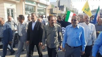 حضور همکاران مرکز تحقیقات بوشهر در مراسم گرامی‌داشت ۱۳ آبان؛ روز دانش‌آموز