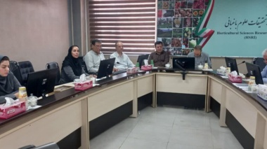 شرکت در جلسه راه کارهای افزایش میزان درآمدها، مدیریت صحیح منابع، مصارف و هزینه کردها در موسسه تحقیقات علوم باغبانی