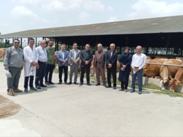 بازدید رئیس مرکز تحقیقات و آموزش گلستان از گاوداری صنعتی هم‌زمان با اولین رویداد ملی روز درهای باز کشاورزی