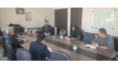 جلسه معاون پژوهشی مرکز تحقیقات و آموزش کشاورزی گلستان با معاون و رؤسای ادارات واحد آموزشی شهید حاجی کریمی گرگان