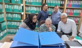 بازدید مسئولان موسسه از روند پیشرفت پروژه بایگانی دیجیتال