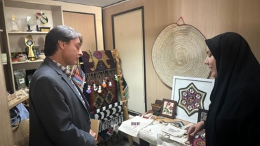 مدیرکل امور اقتصادی وزارت جهادکشاورزی از دستاوردهای زنان روستایی و عشایری بازدید کرد