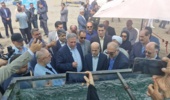 برداشت محصول ماهی آزاد بومی از قفس‌های دریای خزر در مازندران