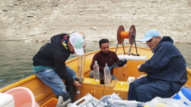 نمونه‌برداری آذرماه با همکاری پژوهشکده آبزی‌پروری و سازمان آب و برق خوزستان