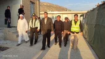 افتتاح موکب "جانم فدای مولا" با حضور مسئولان استانی در مسیر خدمت به زائران اربعین حسینی