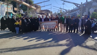 زیارت کارکنان و خادمان موکب «حانم فدای مولای» مرکز تحقیقات و آموزش کشاورزی ایلام از عتبات عالیات