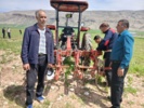 گامی نو در کشاورزی پایدار؛ رونمایی از مزرعه الگویی زراعت نخود مکانیزه در ایلام