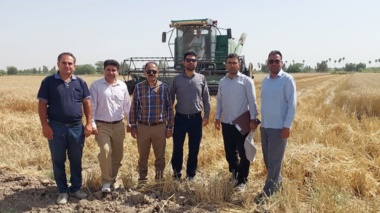 بررسی عملیات برداشت بذور پرورشی گندم و جو در ایستگاه تحقیقاتی شاوور