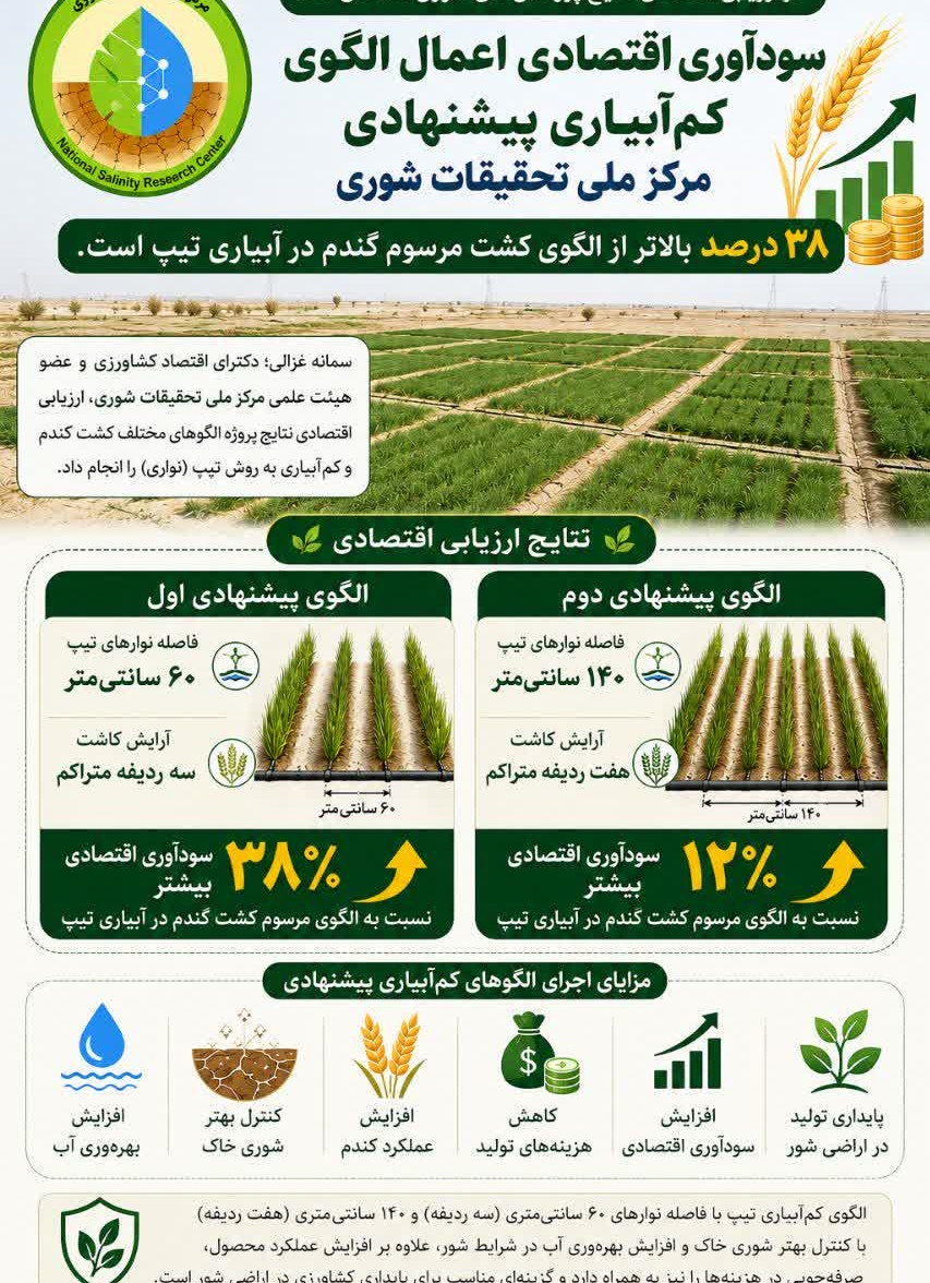 سودآوری اقتصادی کم آبیاری