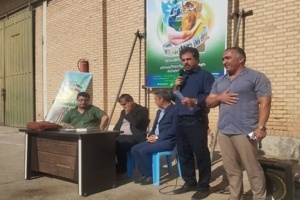 نهمین کاروان ترویج بهره‌وری ویژه الگوی کشت ملی محصولات زراعی با رویکرد تغییر اقلیم در شهرستان بوئین زهرا