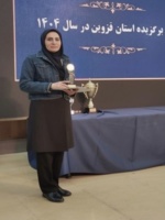 کسب رتبه استانی بانوی پژوهشگر مرکز تحقیقات منابع طبیعی قزوین در هفته پژوهش