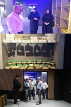 بازدید محمد جواد صدری‌ مهر از غرفه دائمی مرکز تحقیقات کشاورزی قزوین