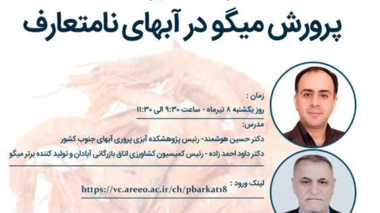 تدریس در کارگاه آموزشی پرورش میگو در آب‌های نامتعارف