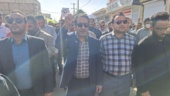 حضور پر شور کارکنان مرکز تحقیقات و آموزش کشاورزی و منابع طبیعی سیستان در راهپیمایی 13 آبان