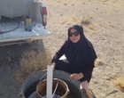 اجرای آزمایش‌های صحرایی نفوذپذیری خاک در ایستگاه پخش سیلاب شهربابک استان کرمان