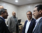 بازدید شبانه دکتر غلامرضا گل محمدی، معاون وزیر و رئیس سازمان تات و دکتر کاظم محمدپور مشاور معاون وزیر و مدیر امور موسسات و مرکز ملی و استانی از بخش‌های آسیب‌دیده مرکز تحقیقات و آموزش کشاورزی و منابع طبیعی فارس در پی جنگ رمضان