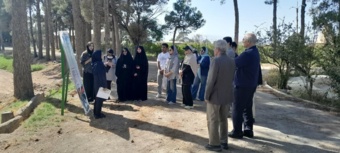 بازدید دانشجویان رشته علوم باغبانی دانشکده کشاورزی دانشگاه تهران از پردیس تحقیقات و آموزش انار ساوه