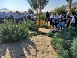 بازدید دانش‌آموزان از باغ گیاهشناسی زاگرس خرم‌آباد