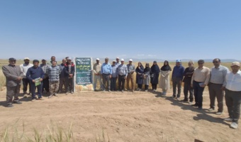 در پایگاه نوآوری طرح پایداری تولید در دیمزارها در روستای سیاهدشت شهرستان فاروج