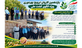 «سارال» میزبان یازدهمین کاروان ترویج بهره‌وری با محوریت الگوی کشت ملی