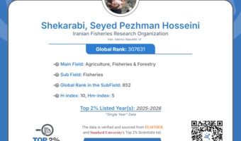 پژوهشگر مرکز تحقیقات ملی آبزیان آب‌های شور به جمع ۲ درصد دانشمندان برتر جهان راه یافت