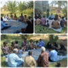 دوره آموزشی نکات فنی آماده سازی زمین و کاشت گندم در روستای هوراپ از توابع شهرستان بمپور