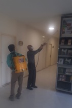 اجرای عملیات سم‌پاشی علیه موریانه