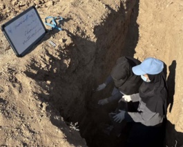 نمونه‌برداری از اراضی منطقه شکارآباد استان سمنان (شاهرود) برای احداث نیروگاه خورشیدی