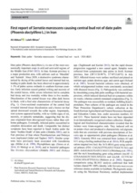 اولین گزارش جهانی از عامل جدید پوسیدگی جوانه مرکزی درختان خرما در ایران منتشر شد