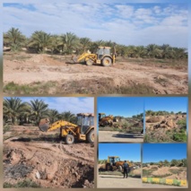 اجرای عملیات خاکریزی و آماده سازی بستر کشت جهت احداث قطعه خرمای مجول مربوط به پروژه تحقیقاتی در پژوهشکده خرما و میوه های گرمسیری