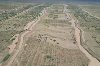 آبگیری کامل سامانه پخش سیلاب دهلران پس از بارندگی ۱۴۵ میلی‌متری