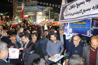 برپایی موکب و خدمت‌رسانی کارکنان مرکز تحقیقات کشاورزی صفی‌آباد به مدافعان خیابان