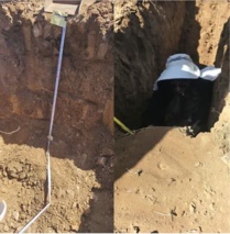 نمونه برداری خاک در باغات سمیرم