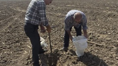 نمونه‌برداری در قالب طرح پایش خاک‌های کشور در شهرستان کرخه
