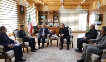 دیدار معاون وزیر جهاد کشاورزی دکتر غلامرضا گل محمدی و مشاور رئیس سازمان دکتر کاظم محمد پور با استاندار قزوین