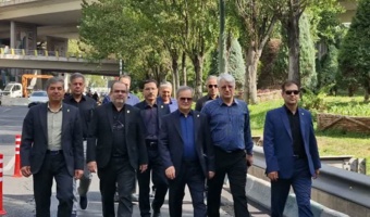 تجدید بیعت خانواده بزرگ سازمان تات با آرمان‌های رهبر شهید در آیین بدرقه پیکر مطهر
