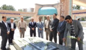 ادای احترام رئیس سازمان تات به مقام شامخ شهدای بجنورد