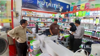 بازدید کارگروه بازرسی و نظارت مواد کودی از مراکز عرضه کود در شهرستان شهرکرد
