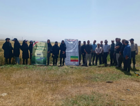 برگزاری روز مزرعه ارقام گندم آبی در اراضی روستای قلعه شهرستان سلطانیه